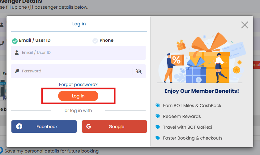 Langkah 2 - Masuk ke Akun Anda