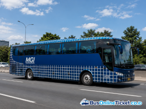 MGI bus for intercity travel in West Java