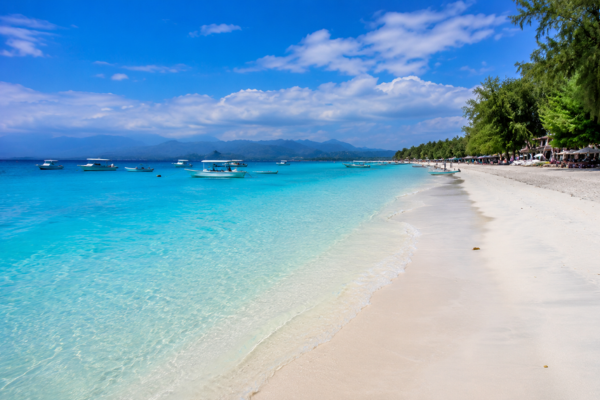 Beach view on Gili Trawangan, Indonesia